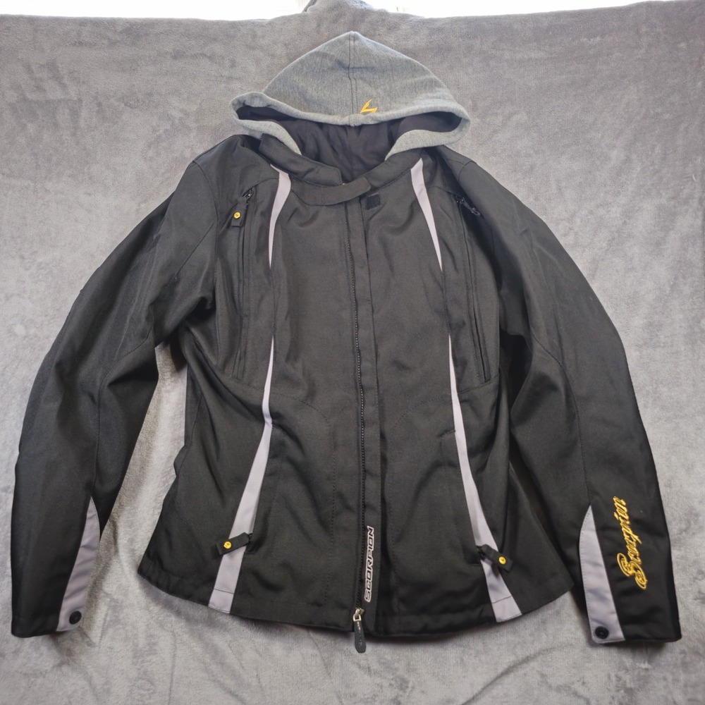 Scorpion Exo Skeletal Street Motorcycle Protection Jacket Black/Grey Women's LG